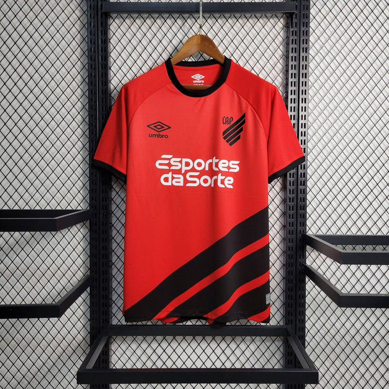 Camisa I do Athletico Paranaense Umbro 2023/2024 - VERMELHO & PRETO