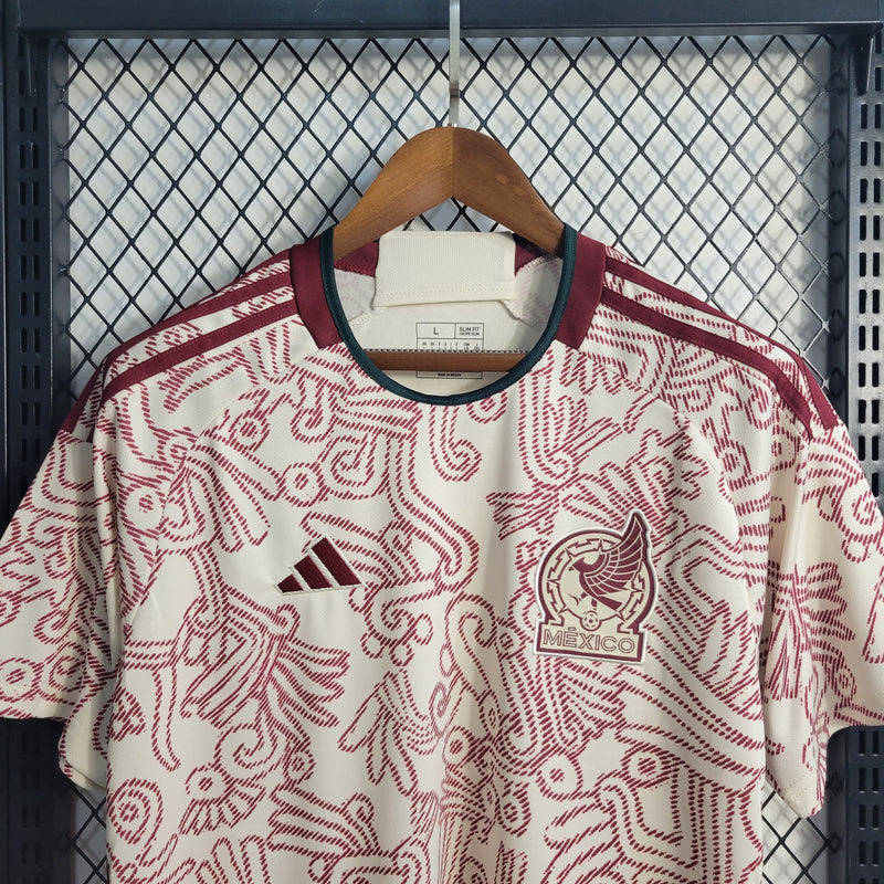 Camisa II Seleção do México Adidas - Copa do Mundo 2022 - VERMELHA & BRANCA
