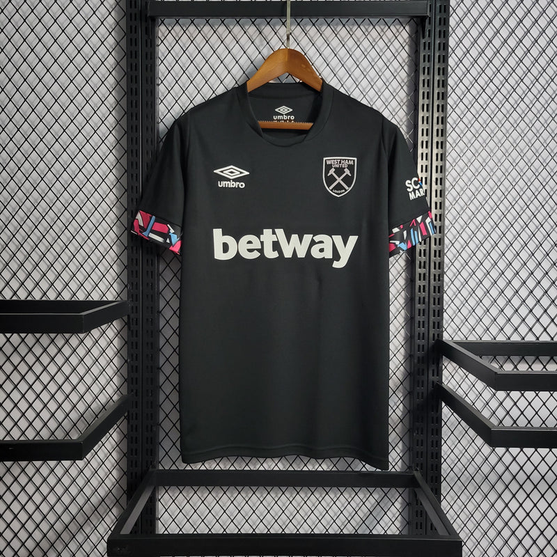 Camisa II do West Ham Umbro 2022/2023 - PRETA