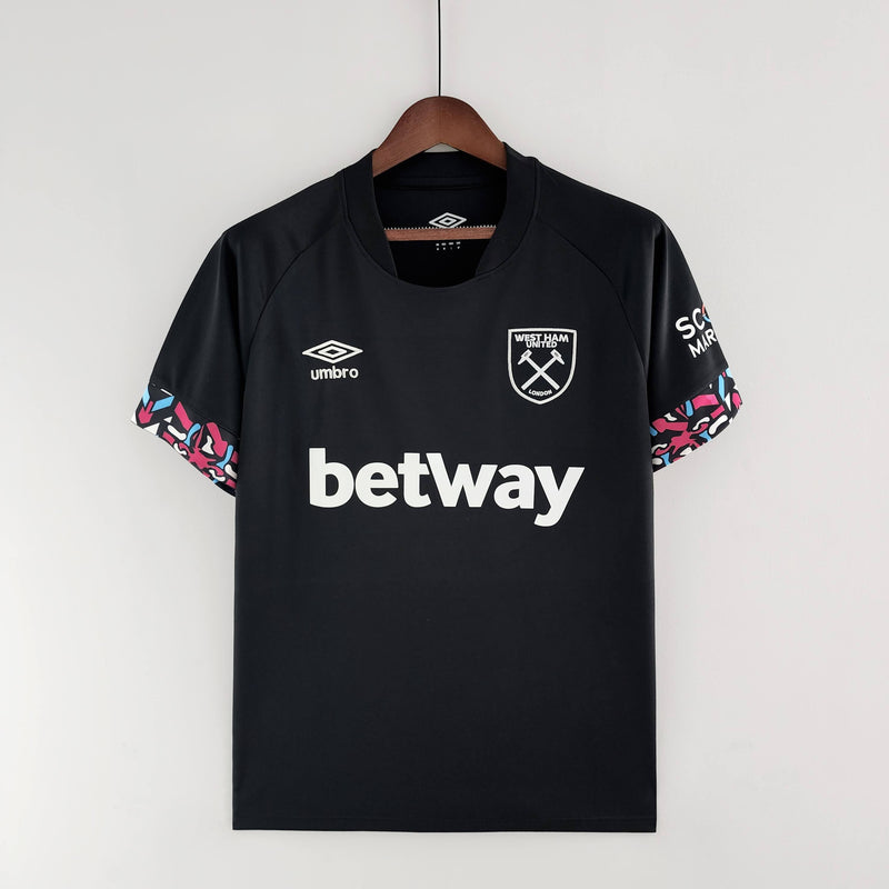 Camisa II do West Ham Umbro 2022/2023 - PRETA