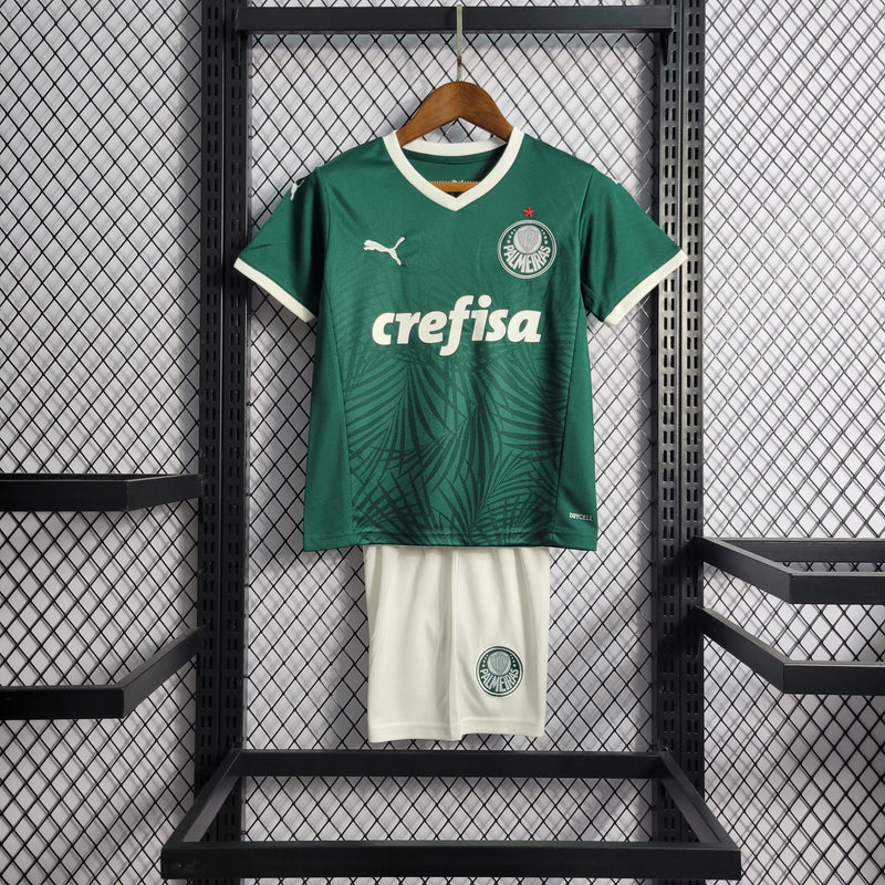 Kit Infantil Palmeiras Puma 2023/2024 - VERDE & BRANCA