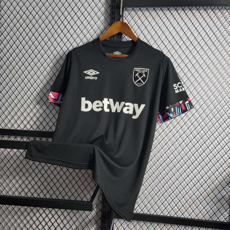 Camisa II do West Ham Umbro 2022/2023 - PRETA