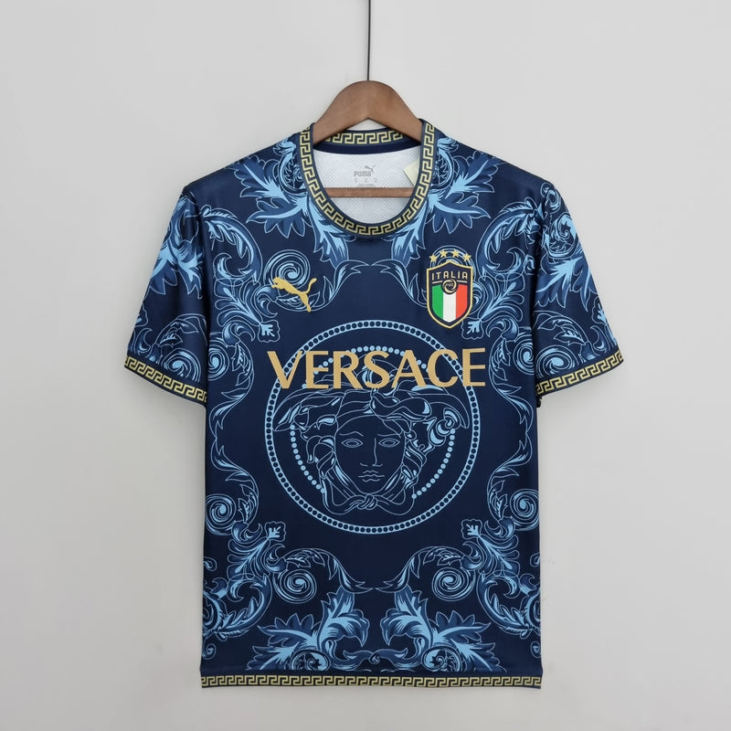 Camisa Itália Versace Blue Puma - 2022 - Torcedor - AZUL
