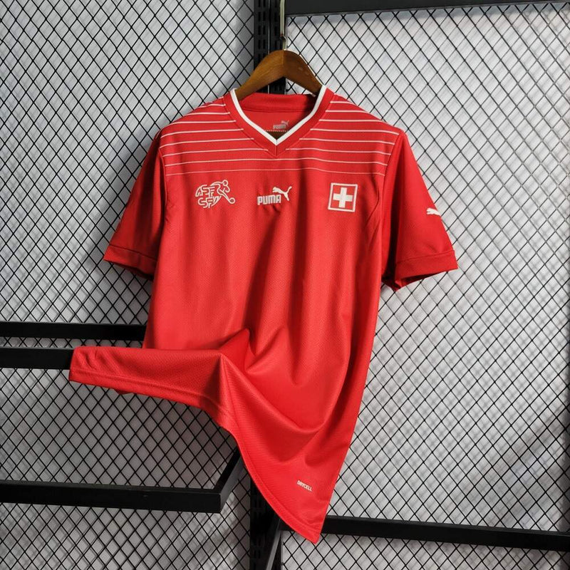 Camisa Seleção da Suíça Puma - Copa do Mundo 2022 - VERMELHA