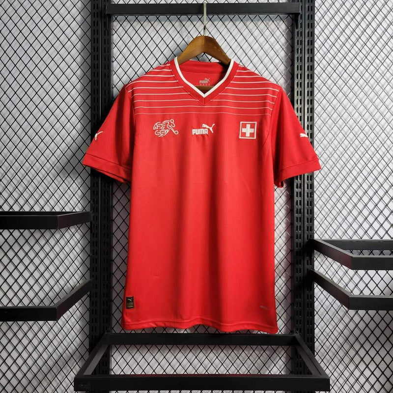 Camisa Seleção da Suíça Puma - Copa do Mundo 2022 - VERMELHA