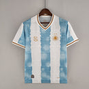 Camisa Comemorativa I Seleção da Argentina Adidas - Copa do Mundo 2022 - BRANCA & AZUL
