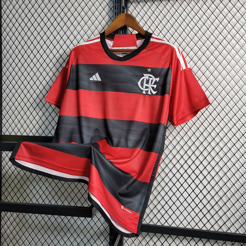 Camisa I do Flamengo Adidas 2023/2024 - VERMELHO & PRETO