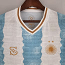 Camisa Comemorativa I Seleção da Argentina Adidas - Copa do Mundo 2022 - BRANCA & AZUL