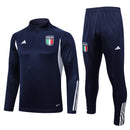 Conjunto Agasalho Itália Adidas 2023/2024 -  Azul Escura: